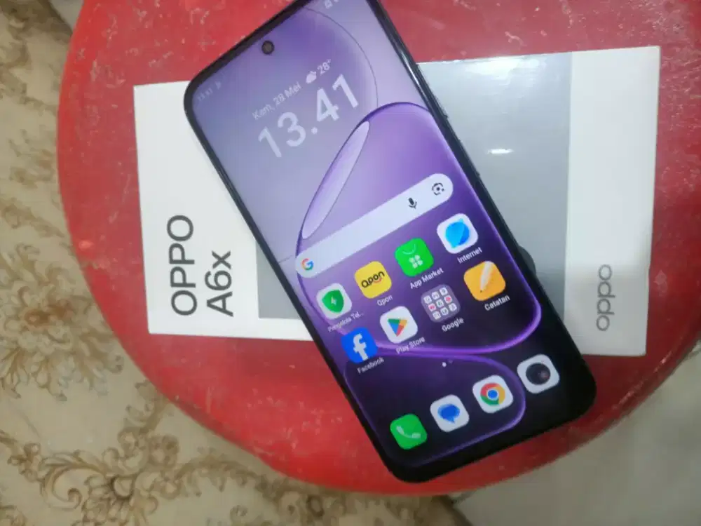 Oppp A6x ram 4+4/128 mlus msh gransi bln 2/2027 lkp