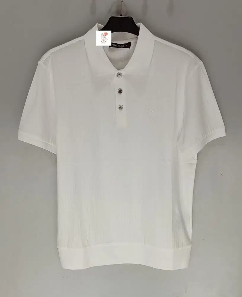 LORO PIANA WHITE POLO SHIRT
