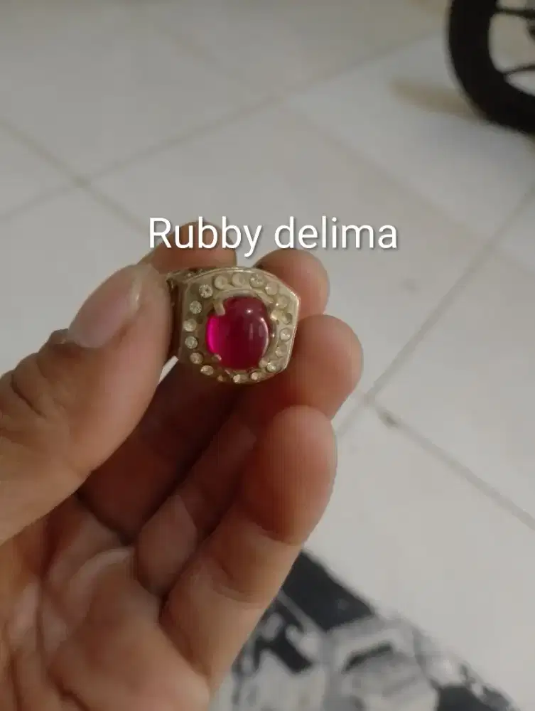 Batu cincin akik RUBY DELIMA
