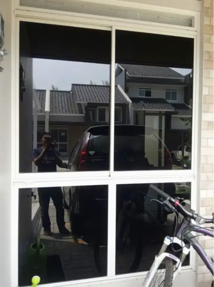 Pemasangan kaca film & Sticker gedung kantor rumah hotel Apartemen