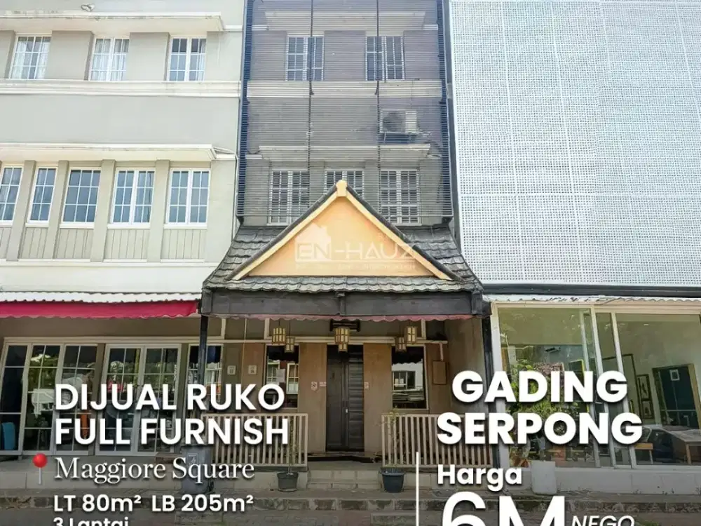 (STP) DI JUAL RUKO FULL FURNISH MAGGIORE SQUAREGADING SERPONG