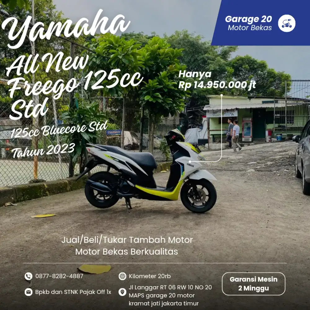 Yamaha All New Freego 125cc std bluecore fi Tahun 2023