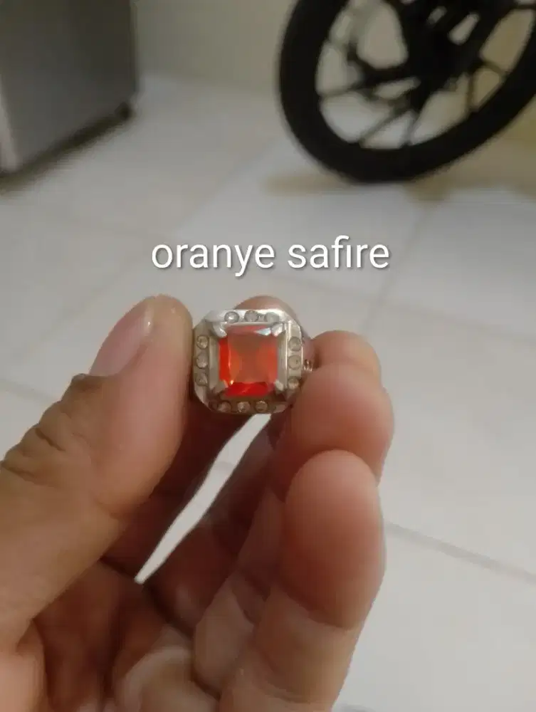 Batu cincin akik ORANYE SAFIRE