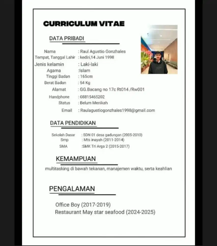 Cari lowongan kerja kitchen
