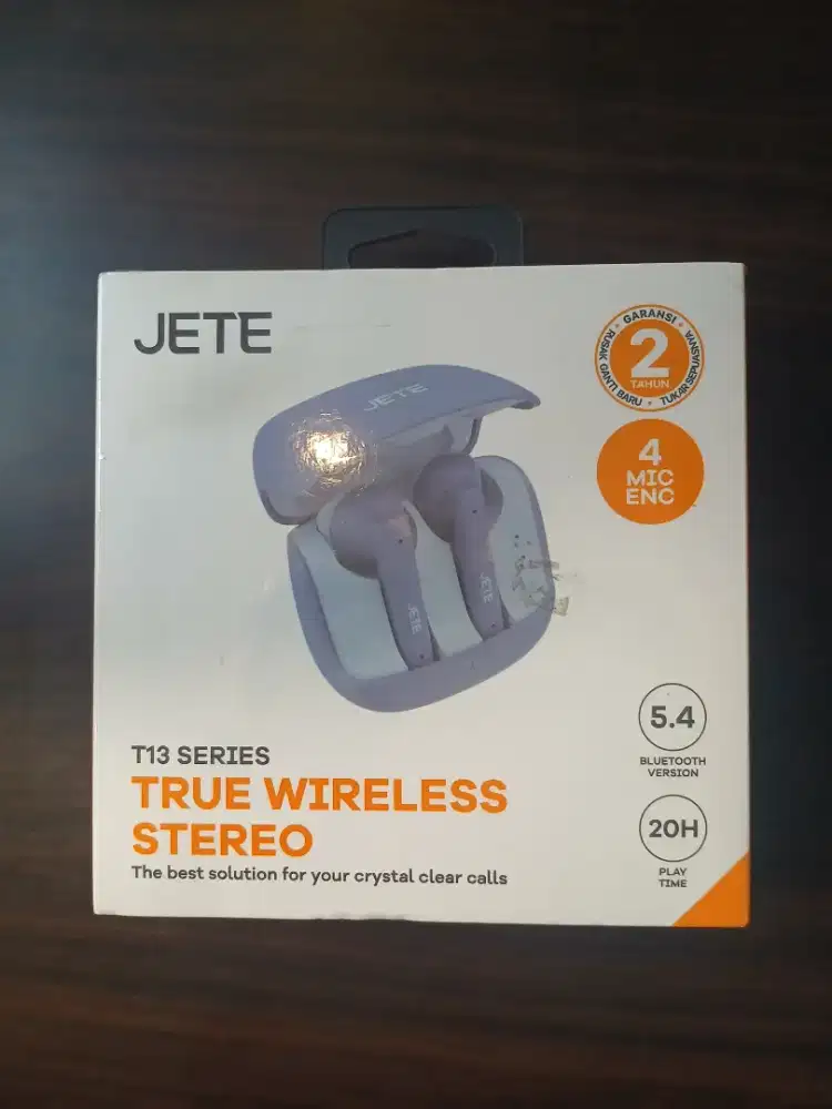 JETE TWS T13 Headset Bluetooth V5.4 Dual Mode & Enc Microphone
