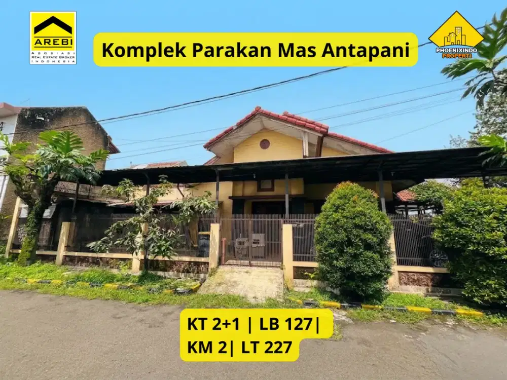 Dijual Rumah Hook Luas di Komplek Parakan Mas Antapani LT 227 m² | SHM & IMB | Harga 925 Juta