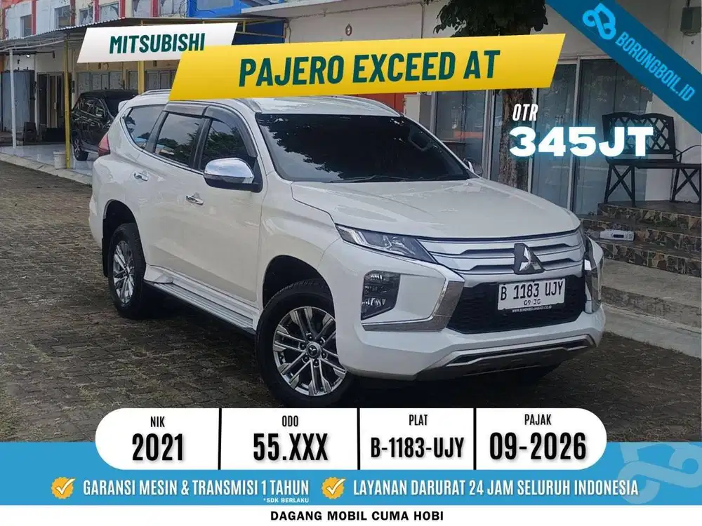 Pajero Exceed AT 2021 Putih Mutiara