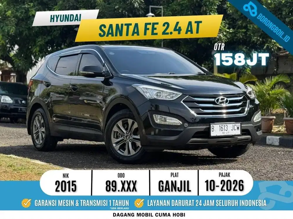 LOW KM!!SANTA FE 2.4 BENSIN AT 2015