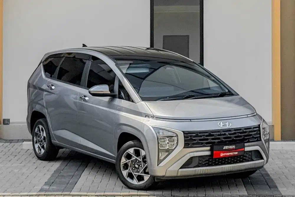 Hyundai Stargazer 1.5 Prime AT Matic 2023 Abu Abu. FULL RECORD!!!