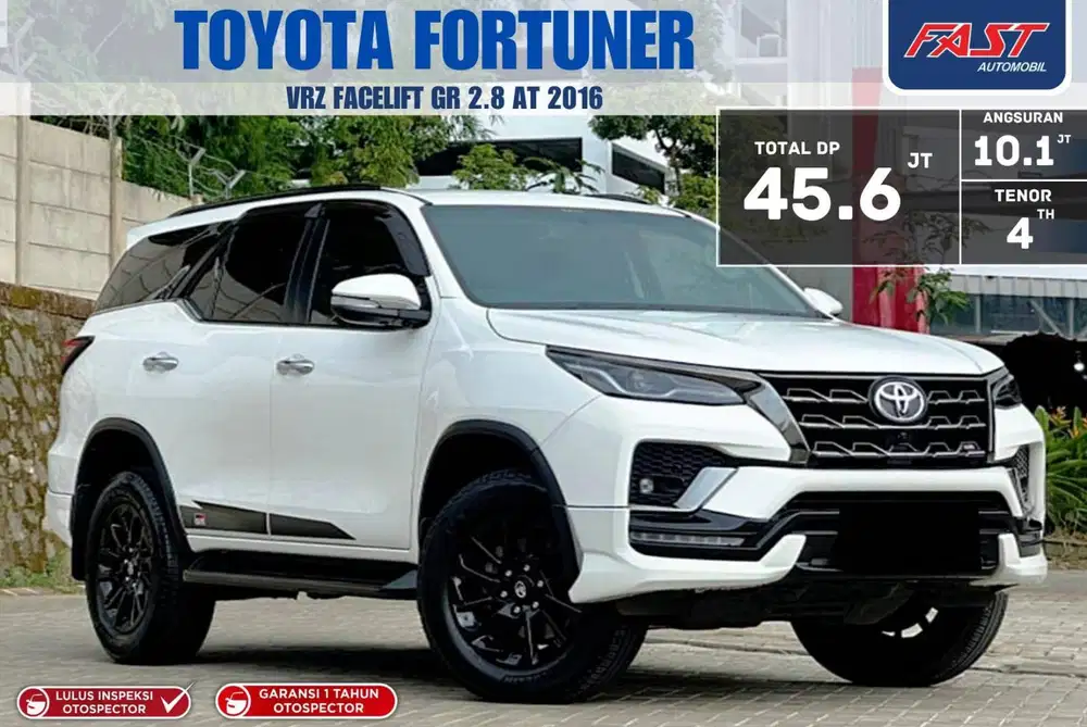 LOW KM.83RB GARANSI PAJAK PANJANG TOYOTA FORTUNER VRZ 2016