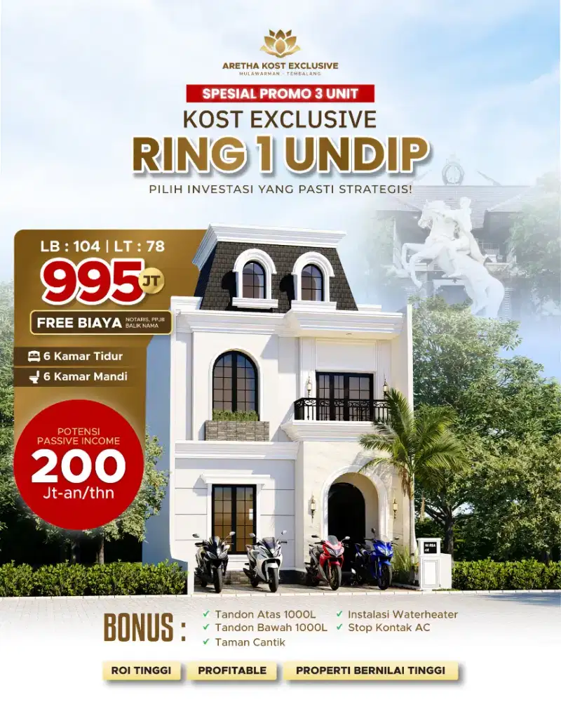 DI JUAL KOS BARU DI TEMBALANG DEKAT UNDIP