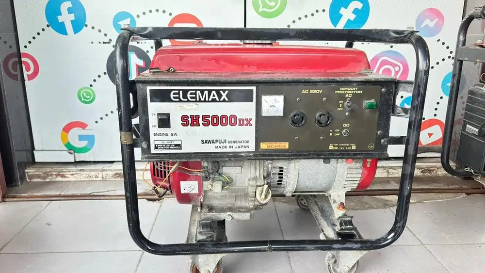 Elemax SH5000DX SAWAFUJI generator made in japan