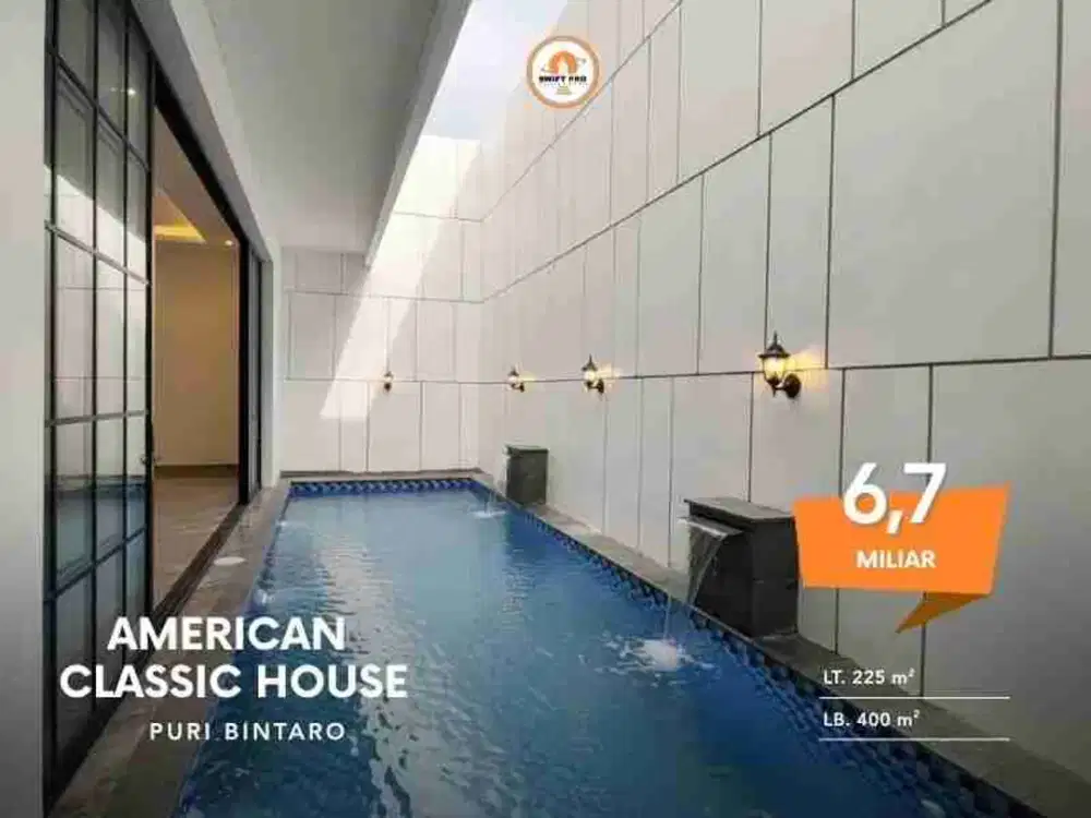 Dijual Rumah Mewah Puri Bintaro with Swimming pool