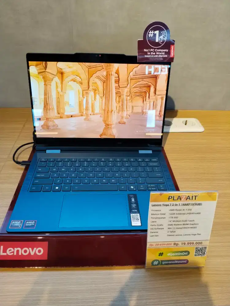 Promo cicilan laptop lenovo yoga reyzen 7 bunga 0% gratis 1x angsuran