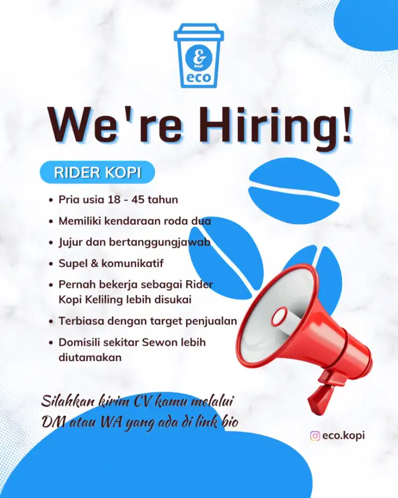 Lowongan Rider Kopi