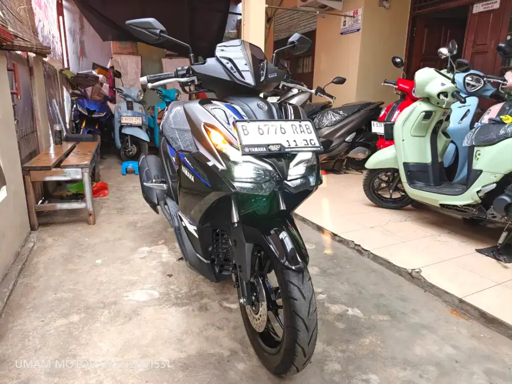 KM 1RB YAMAHA AEROX ALPHA 2025 BLN 11 BS TT 2024 DI CILEDUG HARGA PAS