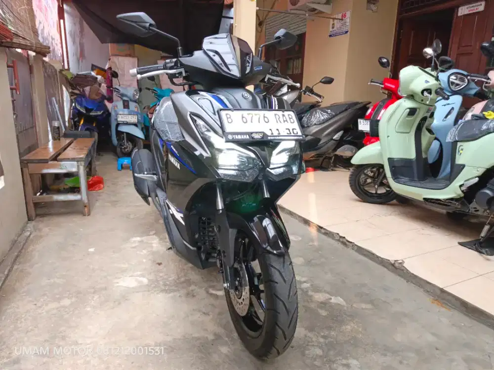 KM 1RB YAMAHA AEROX ALPHA 2025 BLN 11 BS TT 2024 DI CILEDUG HARGA PAS