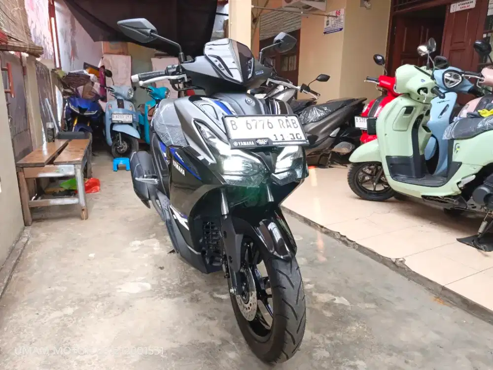KM 1RB YAMAHA AEROX ALPHA 2025 BLN 11 BS TT 2024 DI CILEDUG HARGA PAS