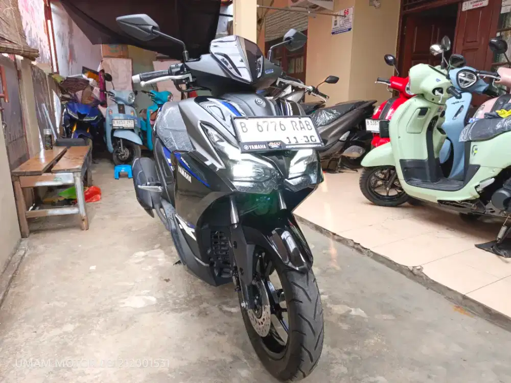 KM 1RB YAMAHA AEROX ALPHA 2025 BLN 11 BS TT 2024 DI CILEDUG HARGA PAS