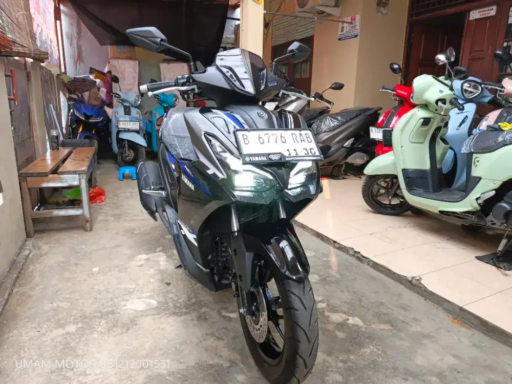 KM 1RB YAMAHA AEROX ALPHA 2025 BLN 11 BS TT 2024 DI CILEDUG HARGA PAS