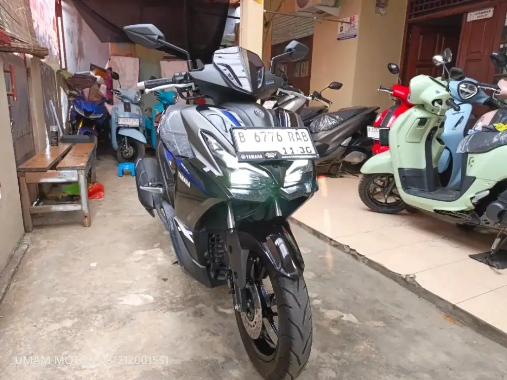 KM 1RB YAMAHA AEROX ALPHA 2025 BLN 11 BS TT 2024 DI CILEDUG HARGA PAS