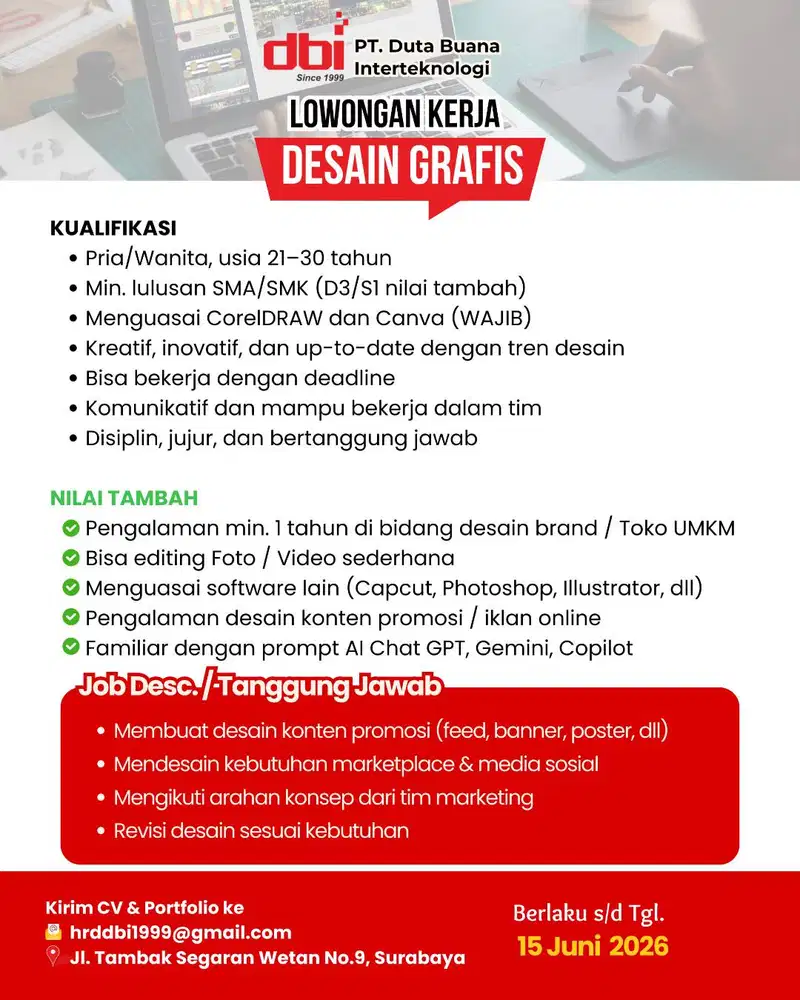 DICARI CEPAT DESAIN GRAFIS