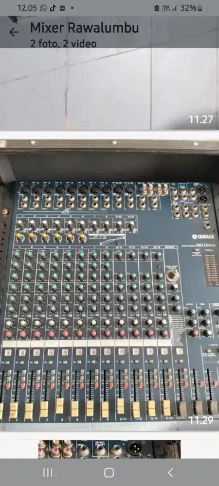 Mixer yamaha mg 166 cx