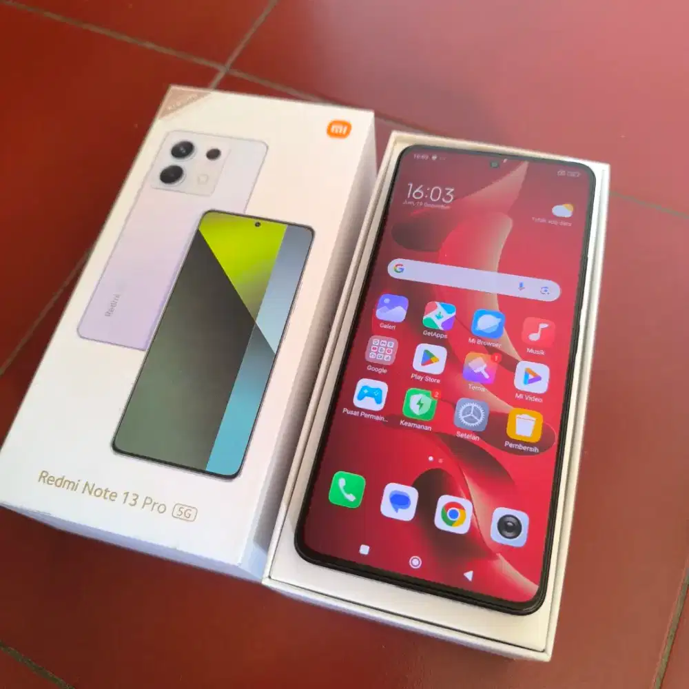 Redminote 13 Pro 5G 8/256gb fullset ori