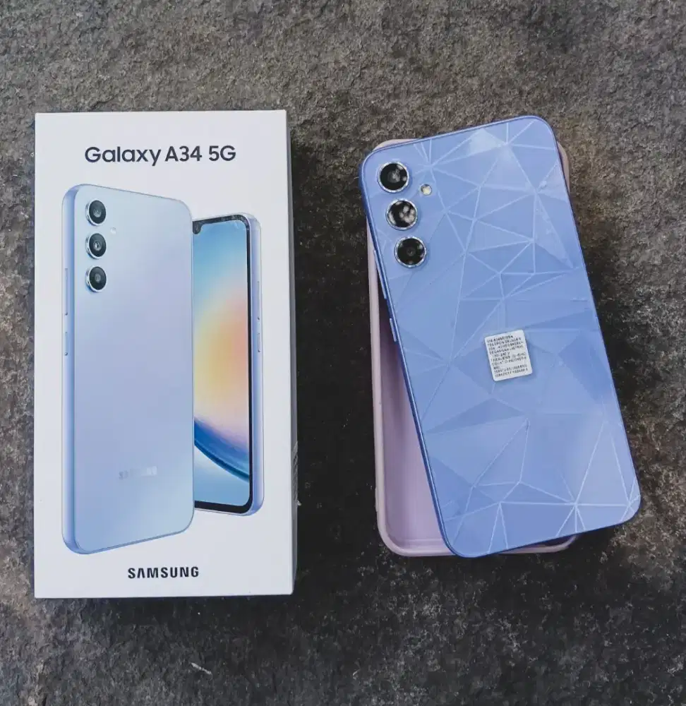 Samsung A34 5G 8/256GB Fullset Full ORI SEIN