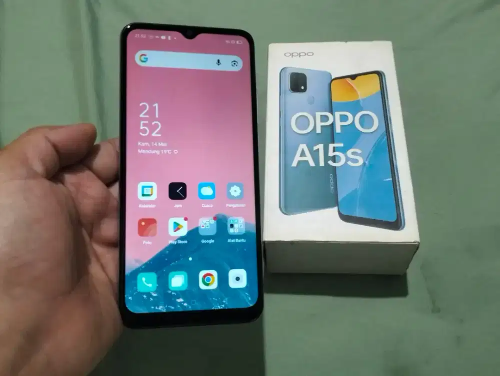 BUTUH UANG OPPO A15S RAM 6GB / 128GB 4G LTE 6,52in Fingerprint Mulus