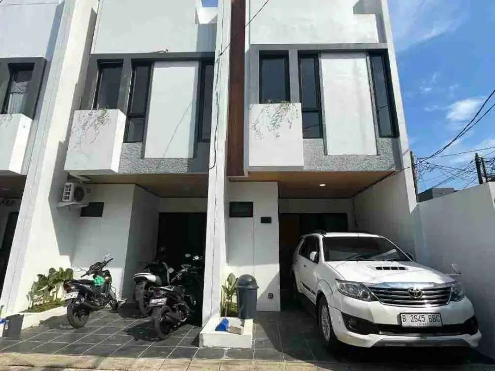 Jual Rumah Baru 2 Lantai  Cluster di Kukusan Dekat Gerbang Tol Kukusan Kota Depok Dijual
