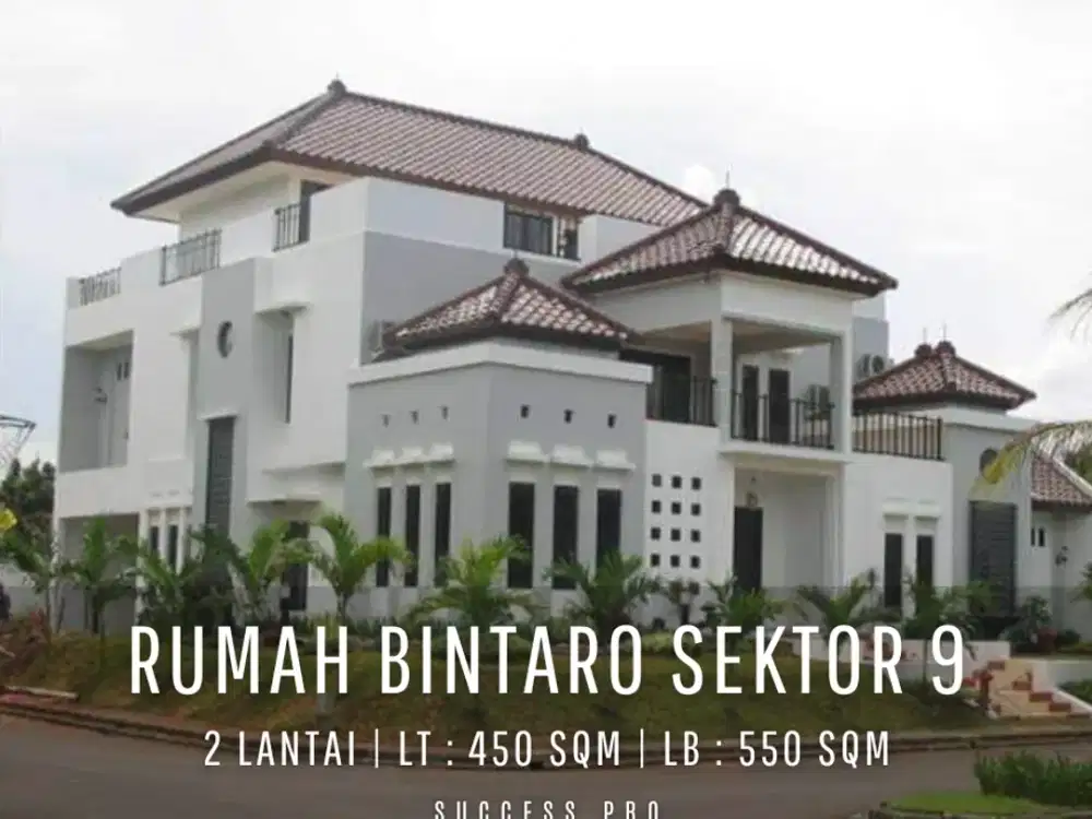 For Sell! Rumah Bintaro Sektor 9 dengan Design Split-Level House Siap Huni