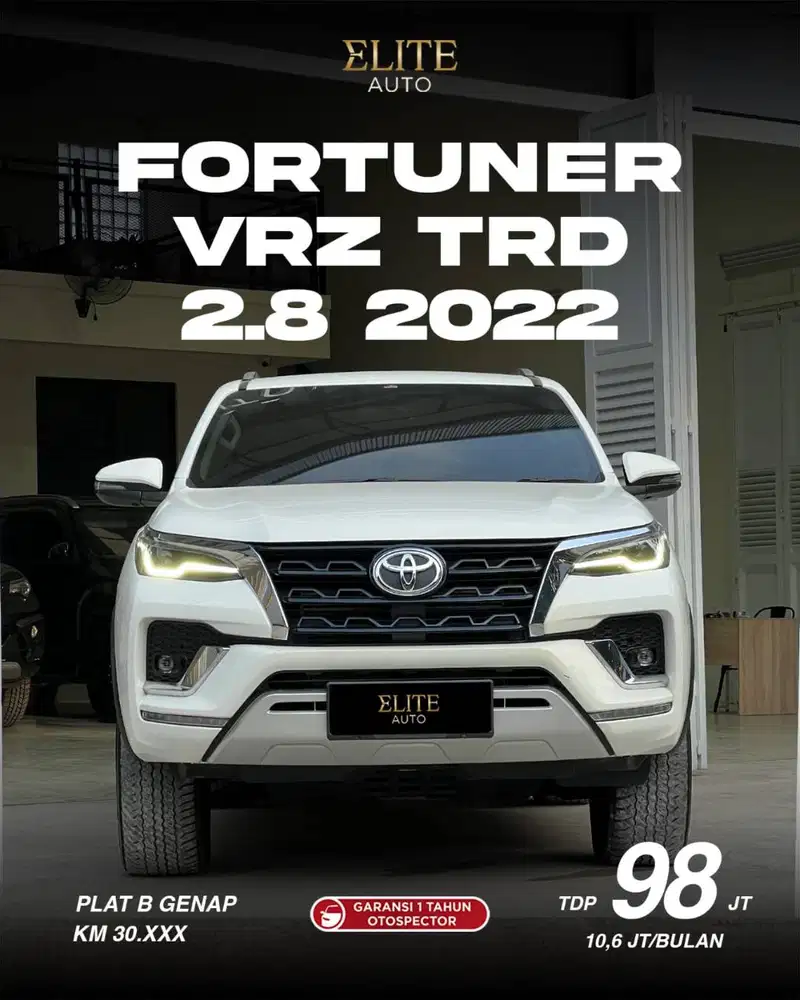 [MINT CONDITION] Toyota Fortuner 2.8 VRZ 2022