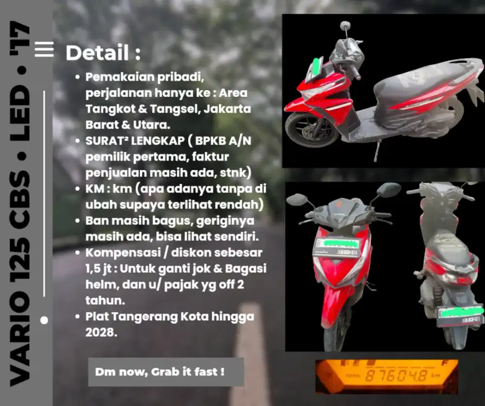Jual santai VARIO 125 LED OLD