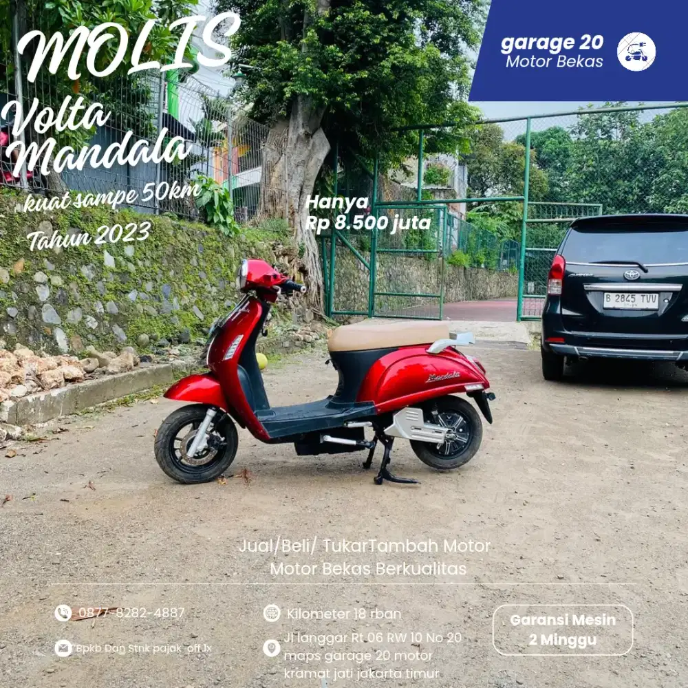 Molis Volta Mandala kuat 50 km tahun 2023