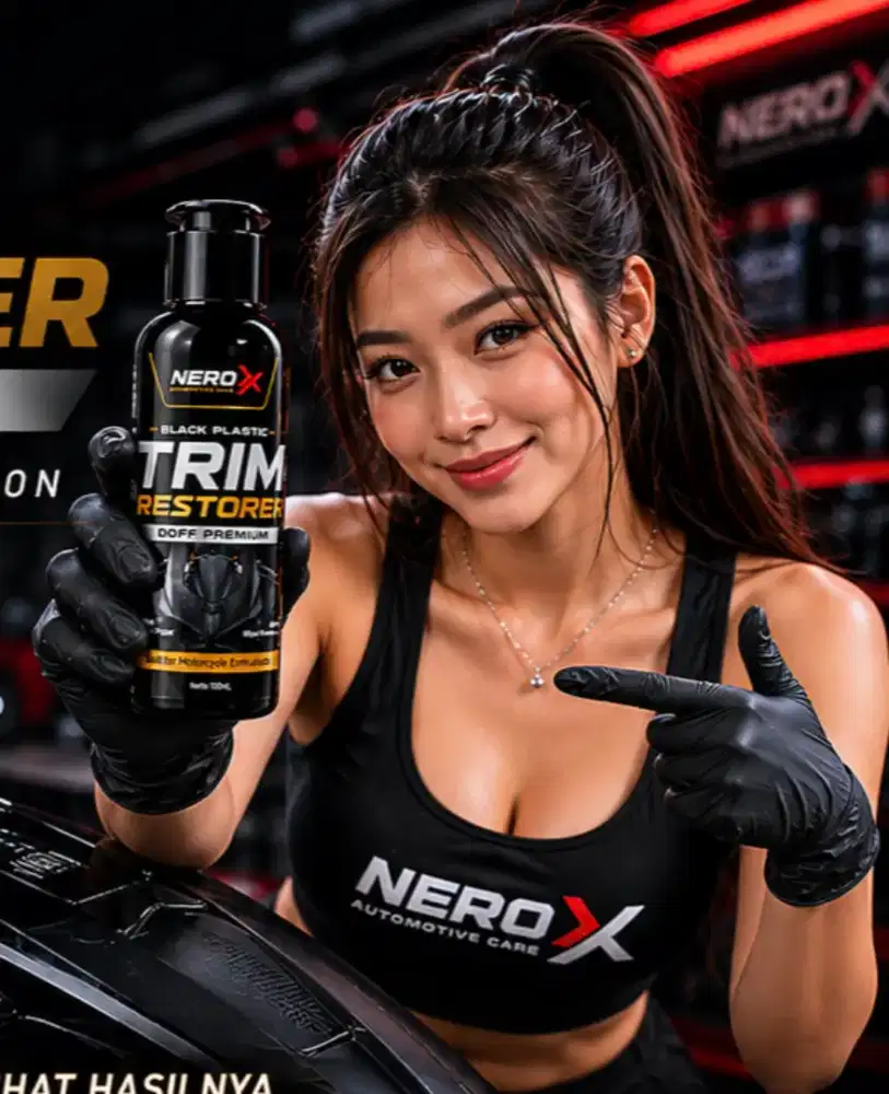 Penghitam body motor tahan cuci