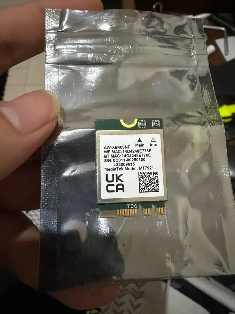 MediaTek WiFi 6 MT7921 Wireless Network Card Bluetooth 5 M.2 NGFF AX