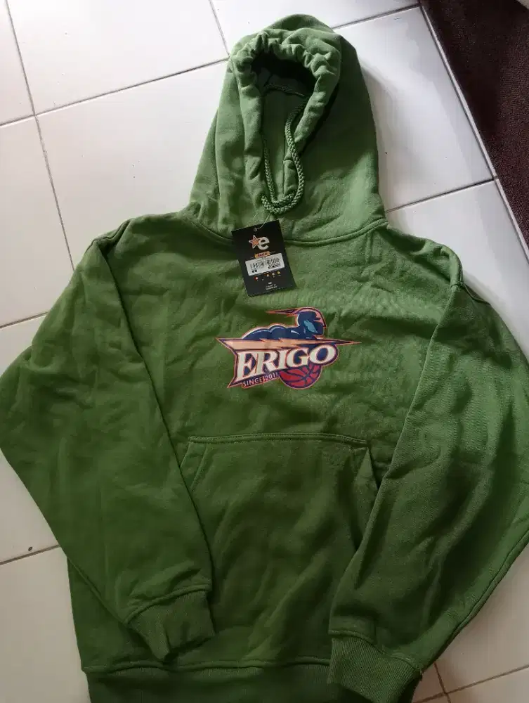 Jaket/Sweater hoddy warna ijo army