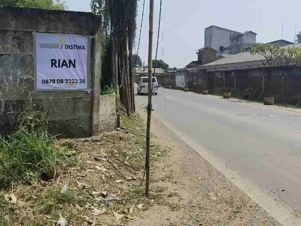di sewakan lahan depan jalan utama Jatake malang nengah Tangerang