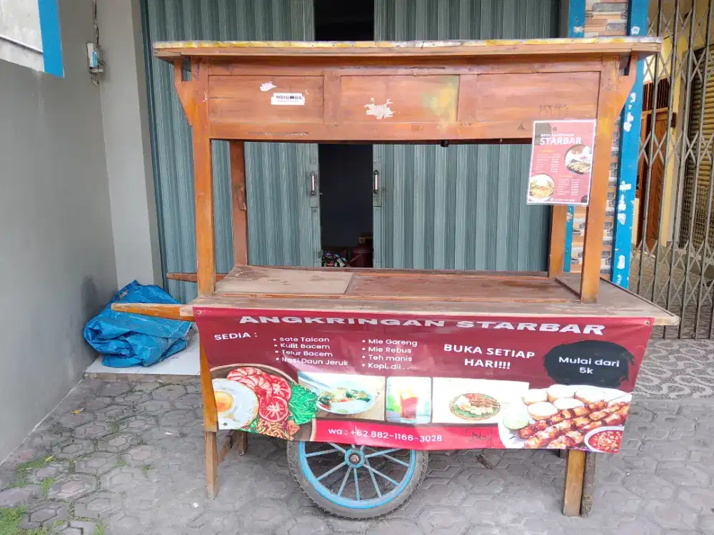 gerobak jualan makanan