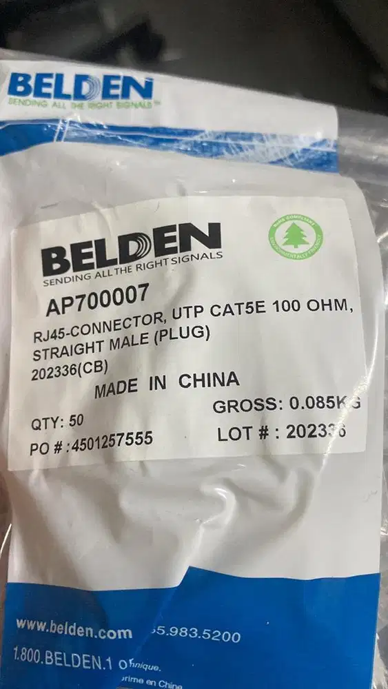 Rj45 cat5e belden