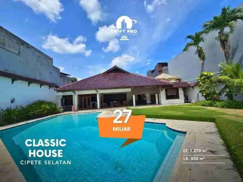 Dijual Rumah area Strategis Cipete dekat MRT dan French School