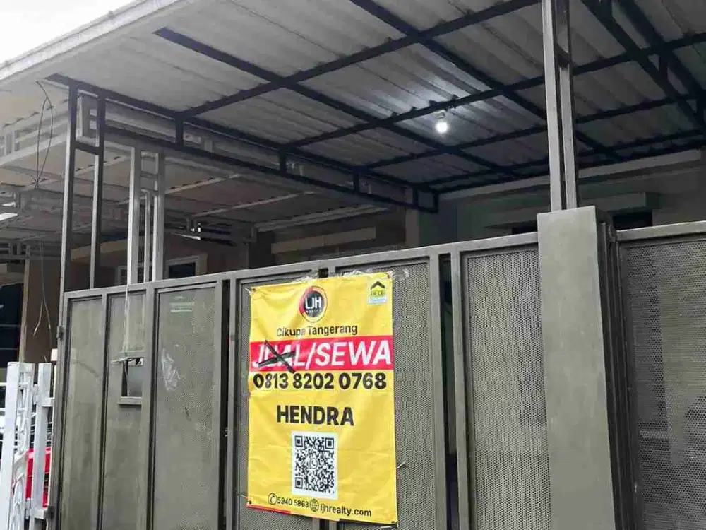 Rumah sewa sudah ada kanopi dan full bangunan
