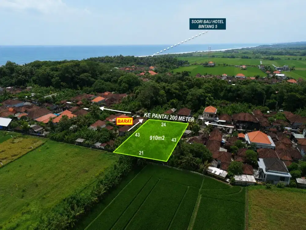 LAND FOR SALE – KELATING BEACH, TABANAN, BALI