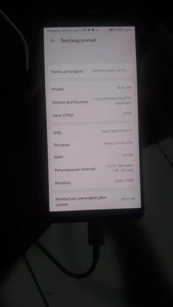 Huawei mate 10 pro lica