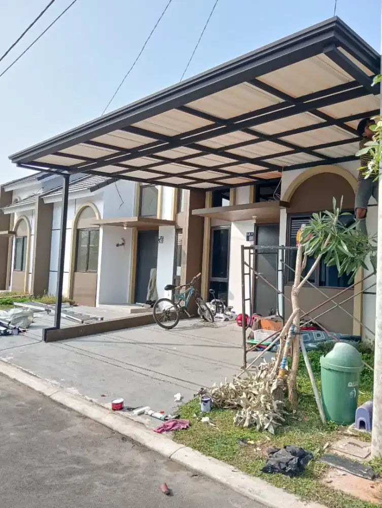 Kanopi alderon single layer murah, kuat, kokoh dan bisa tanpa DP