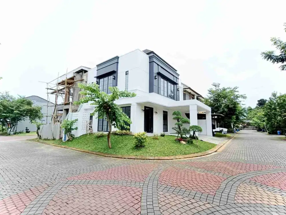 rumah baru minimalis modern nusa loka bsd semifurnished