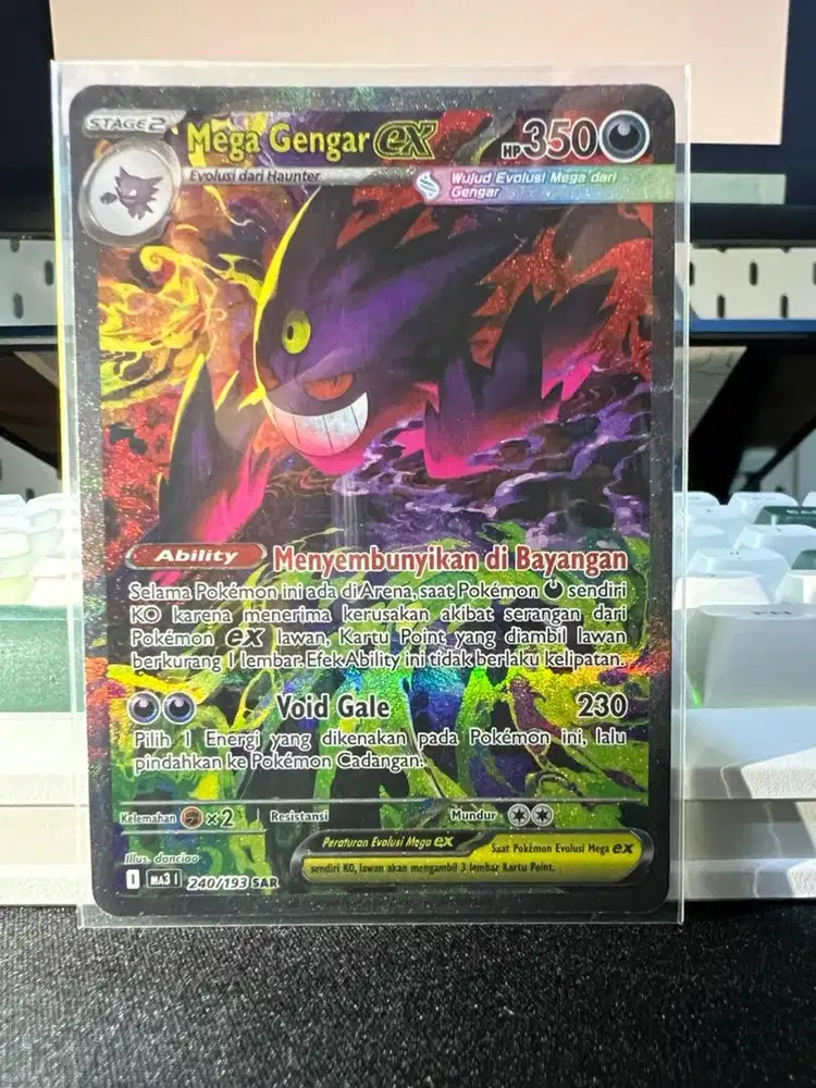 Pokemon card mega gengar ex. Pristine/near mint Real