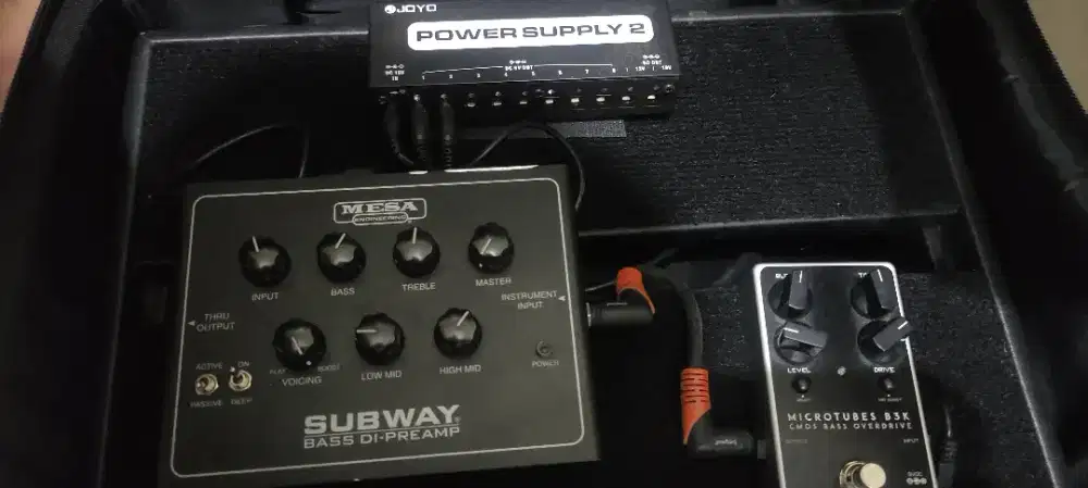 efek bass mesa subway di bass ,darkglass b3k, power supply joyo