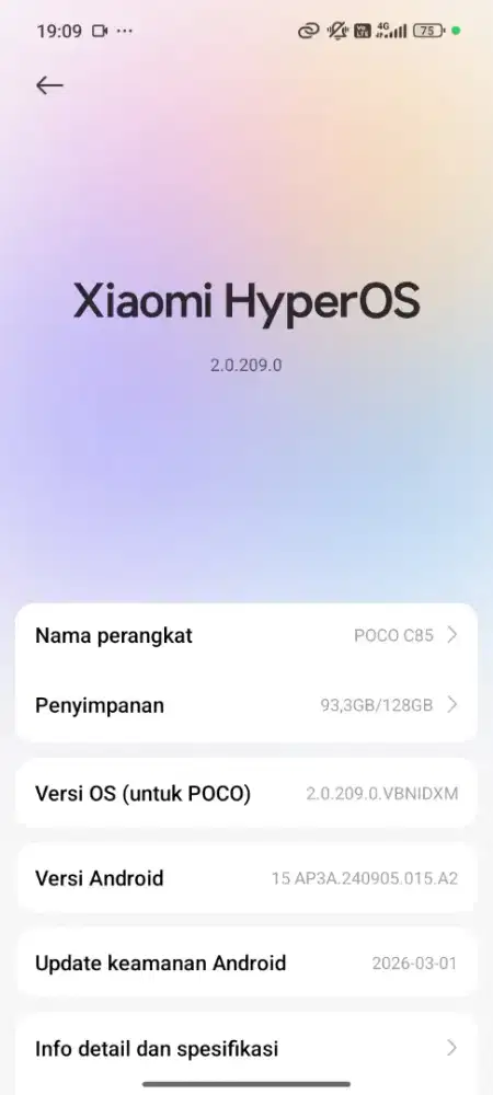 DI JUAL HP  POCO C85